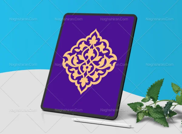 نشان طرح رنگی اسلیمی