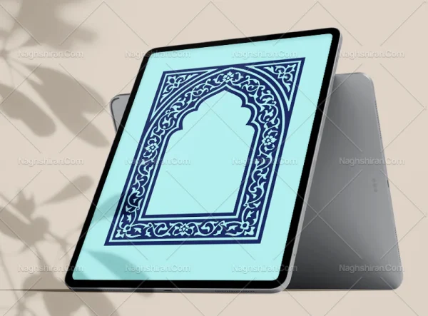محراب طرح حاشیه رنگی سنتی
