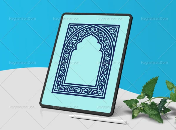 محراب طرح حاشیه رنگی سنتی