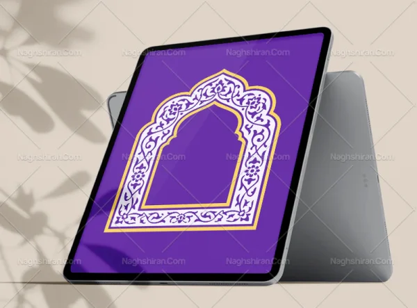 محراب نقوش سنتی رنگی