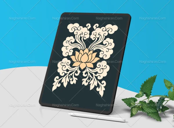 المان گل و ابر های مینیاتوری