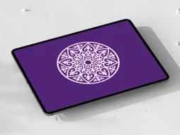 نشان طرح دایره نقوش سنتی