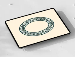 نشان بیضی نقوش سنتی