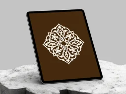 نشان طرح نقش و نگار سنتی سفید