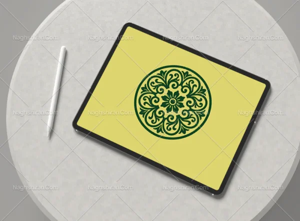 موتیف طرح سبز سنتی