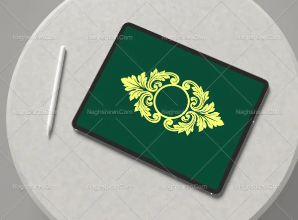 حاشیه طرح برگ های منبت کاری