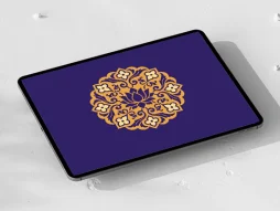 وکتور نشان گل سنتی رنگی