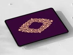 حاشیه طرح ترنج رنگی سنتی