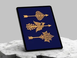 طرح نشان 3 عددی نقوش مختلف سنتی