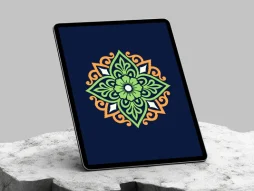 نشان سبز و نارنجی سنتی