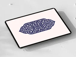 ترنج نقوش آبی اسلیمی