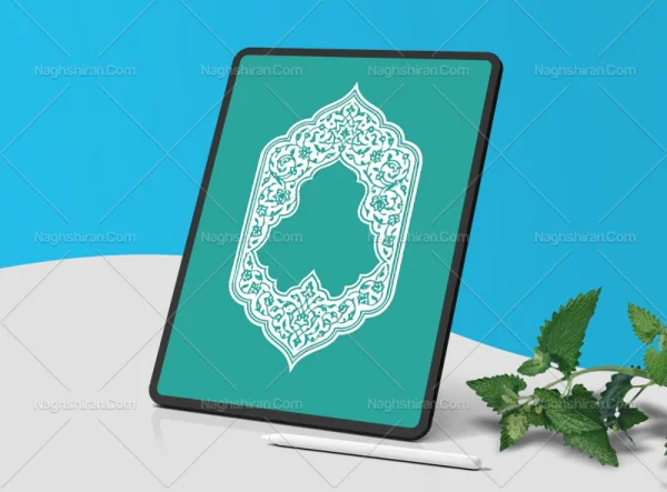 ترنج سفید نقوش سنتی
