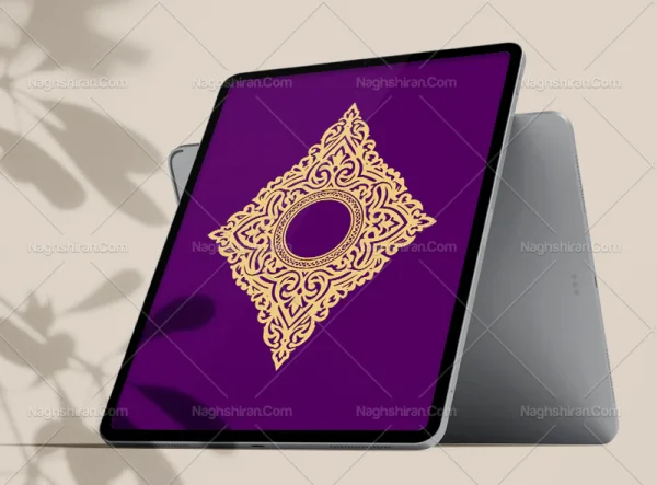 طرح ترنج نقش و نگار سنتی