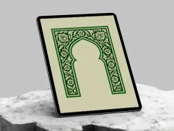 محراب ختایی سبز رنگ