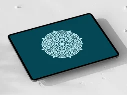 شمسه فیروزه ای تذهیب