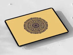 شمسه آبی رنگ نقوش سنتی