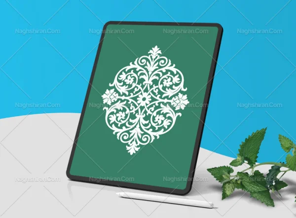 نشان گل سنتی و گردش حلزونی
