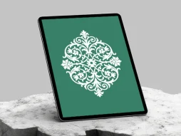 نشان گل سنتی و گردش حلزونی