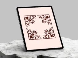حاشیه طرح لچک سنتی ساده