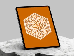 نشان شش ضلعی سنتی رنگی