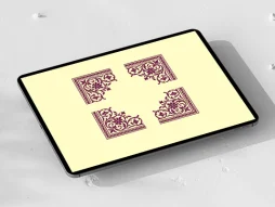 حاشیه طرح لچک گل و بته سنتی