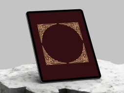 حاشیه طرح لچک ترنج اسلیمی رنگی