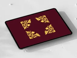 حاشیه طرح لچک ساده