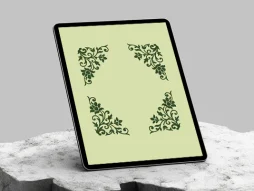 حاشیه طرح لچک گل ساده سنتی رایگان