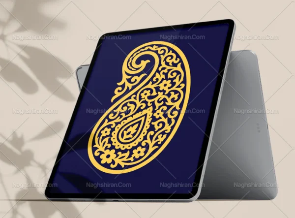 طرح بته جقه برگ و گل سنتی