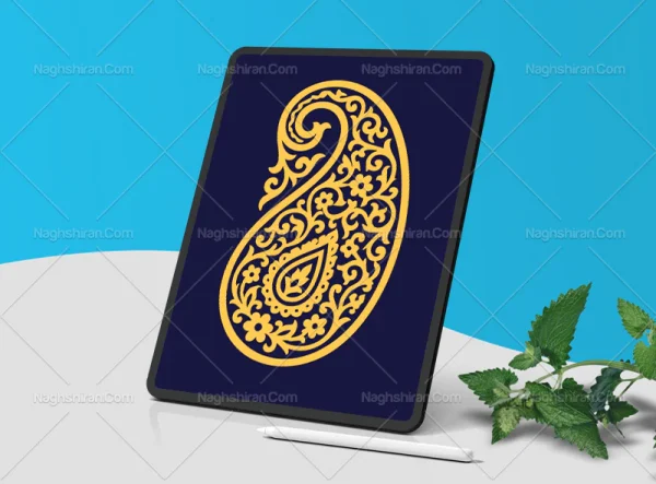 طرح بته جقه برگ و گل سنتی