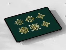 نشان شش عددی نقوش سنتی