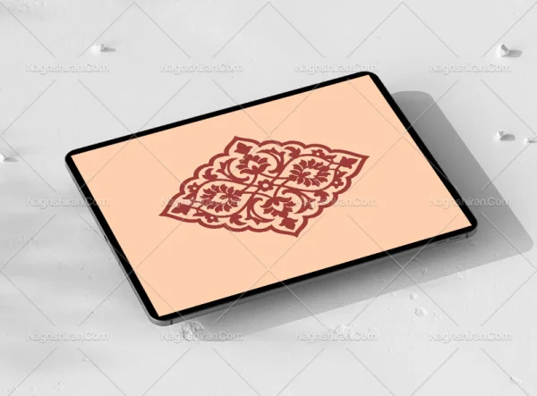 ترنج قرمز تذهیب