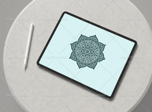 طرح شمسه نقوش تذهیب