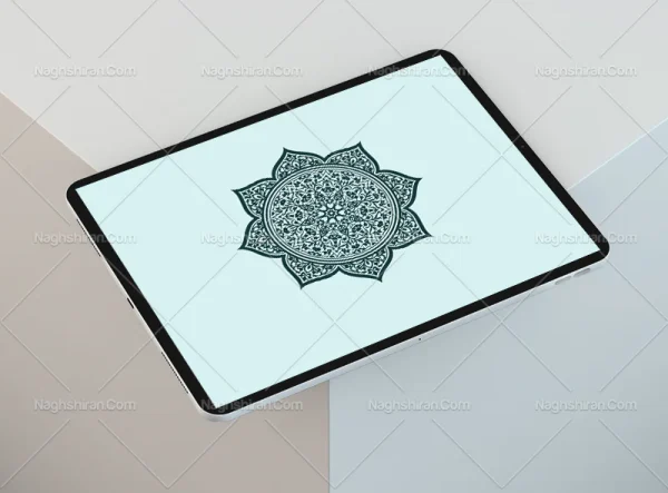 طرح شمسه نقوش تذهیب