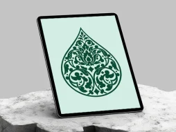 نقوش اسلیمی طرح قطره