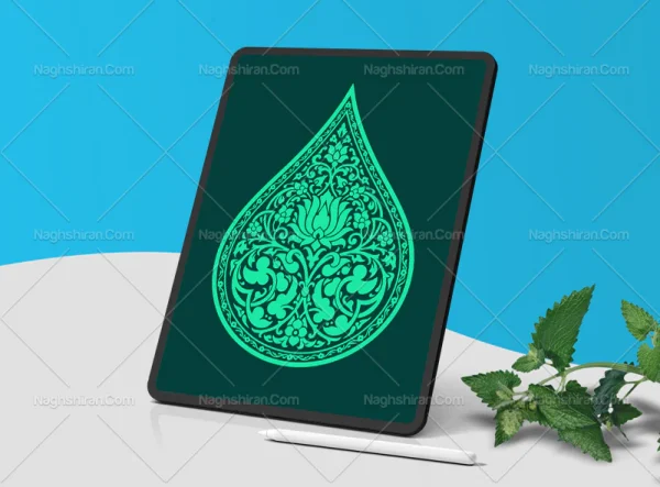 نقوش ختایی اسلیمی طرح نشان