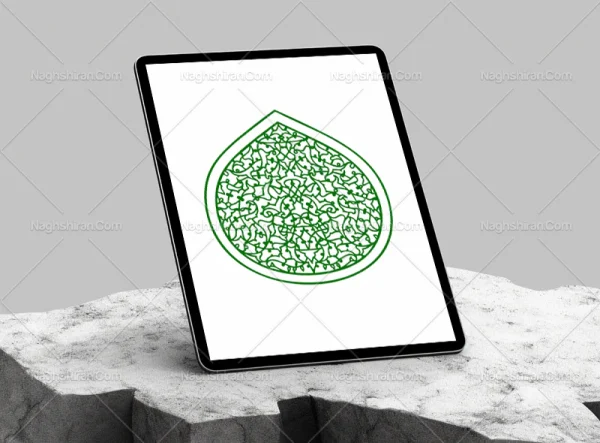 نقوش اسلیمی توخالی طرح نشان