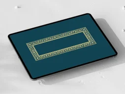 نقوش سنتی طرح حاشیه مستطیل