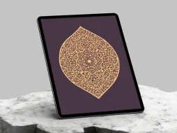نقوش سنتی رنگی طرح نشان