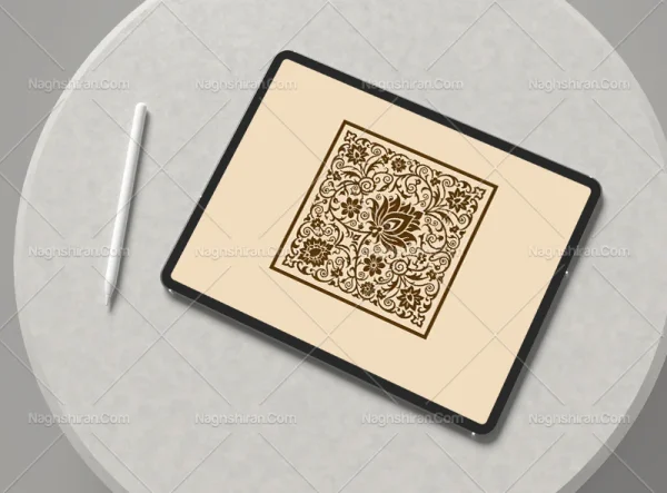 نقوش گل شاه عباسی طرح موتیف