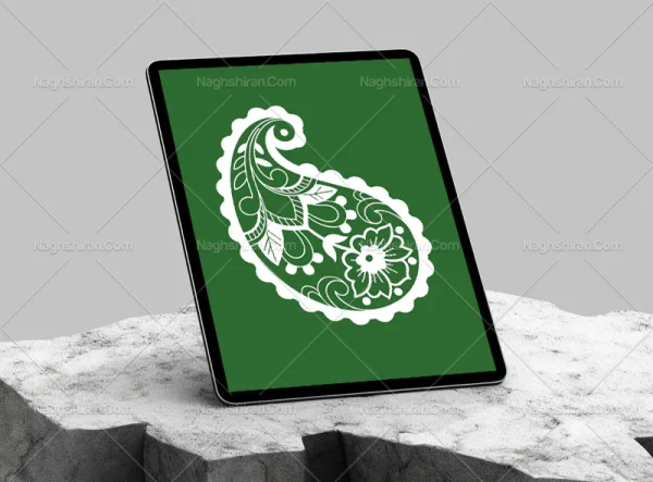 نقوش سنتی طرح بته جقه رایگان