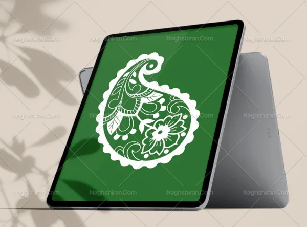 نقوش سنتی طرح بته جقه رایگان