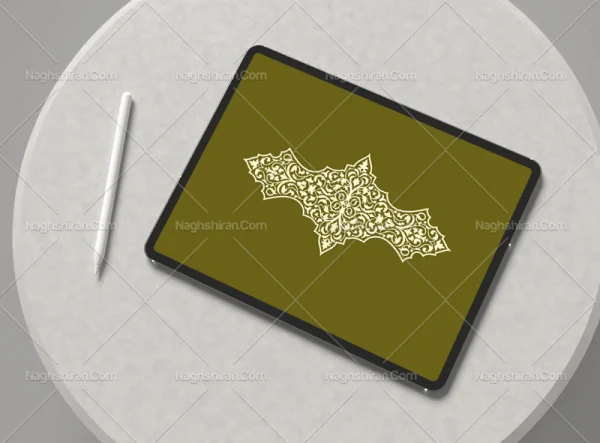 نقوش اسلیمی طرح نشان خاص