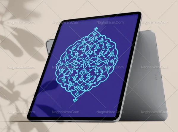 نقوش تذهیب تو خالی طرح نشان