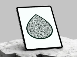 نقوش گل و المان سنتی طرح قطره