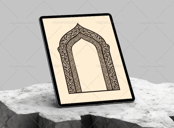 نقوش و المان سنتی طرح محراب