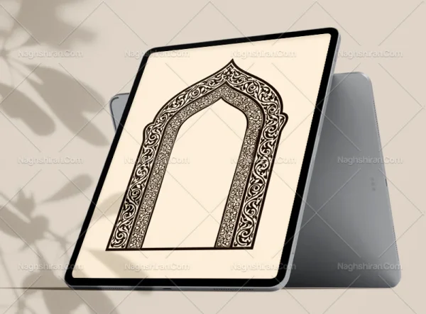 نقوش و المان سنتی طرح محراب