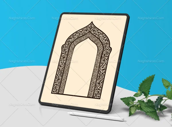 نقوش و المان سنتی طرح محراب