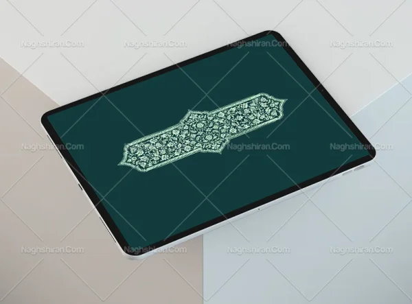 نقوش تذهیب طرح قلمدان