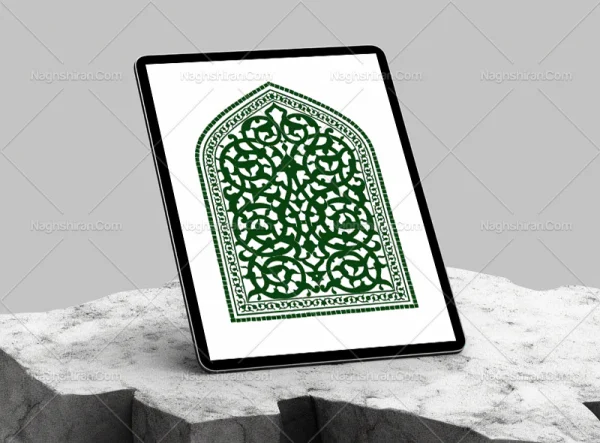 نقوش اسلیمی طرح محراب